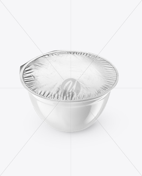 Download Glossy Plastic Cup With Foil Lid Mockup In Cup Bowl Mockups On Yellow Images Object Mockups PSD Mockup Templates