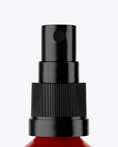Glossy Spray Bottle Mockup PSD #6
