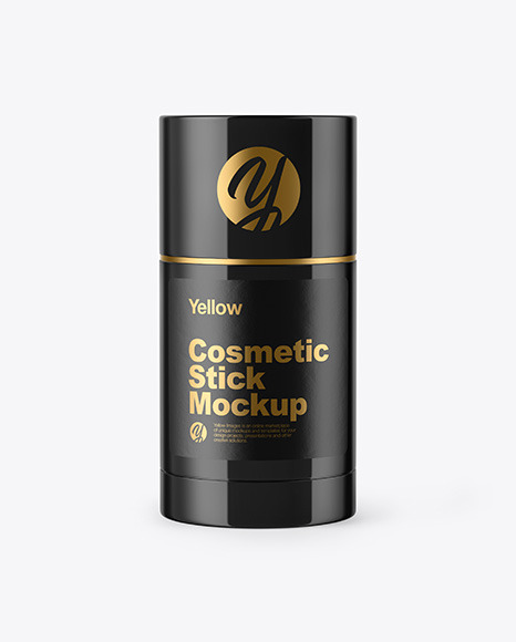 Download Glossy Deodorant Mockup In Bottle Mockups On Yellow Images Object Mockups PSD Mockup Templates