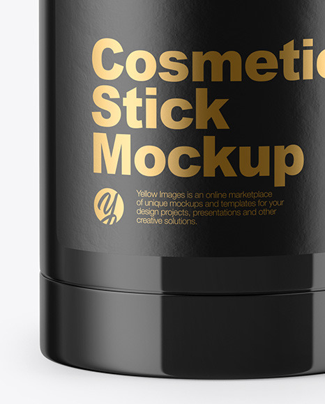 Download Glossy Deodorant Mockup In Bottle Mockups On Yellow Images Object Mockups PSD Mockup Templates