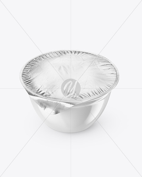 Download Glossy Plastic Cup With Foil Lid Mockup In Cup Bowl Mockups On Yellow Images Object Mockups PSD Mockup Templates