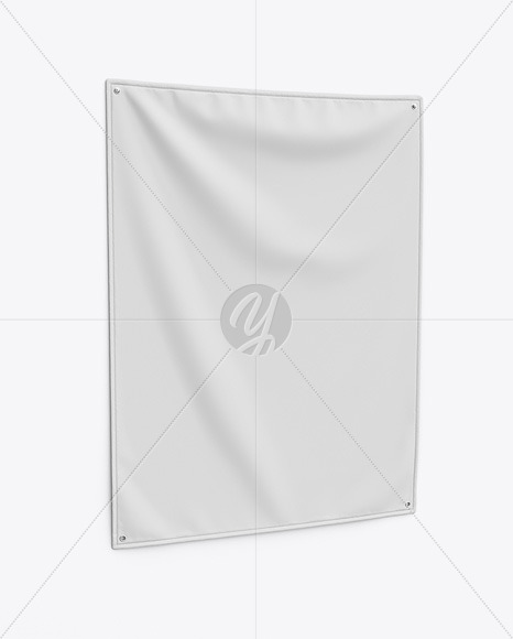 Download Wall Mounted Banner Mockup Front View In Outdoor Advertising Mockups On Yellow Images Object Mockups Yellowimages Mockups