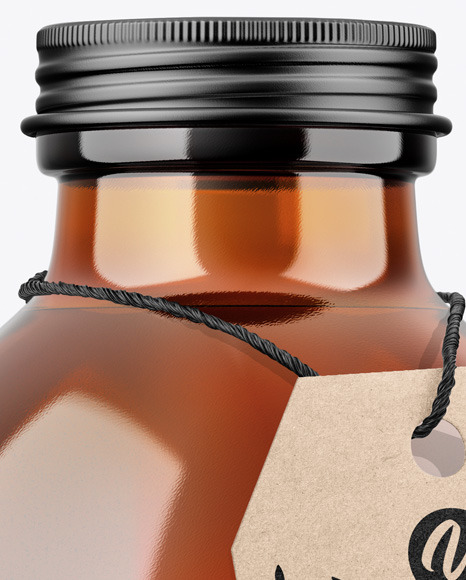 Amber Bottle Mockup PSD #2