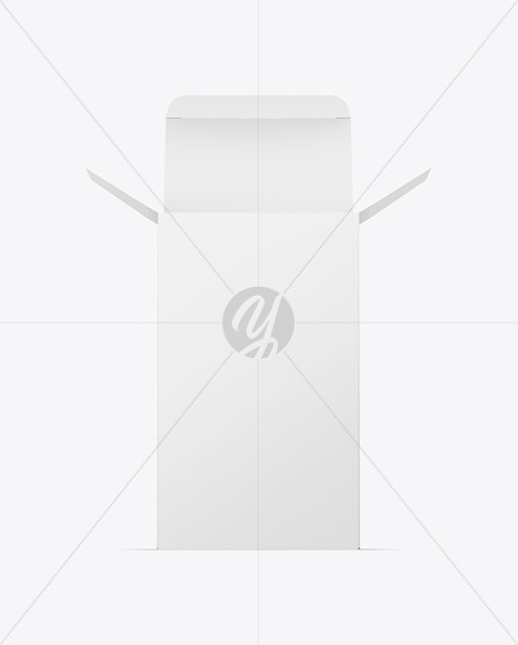 Opened Paper Box Mockup PSD #3