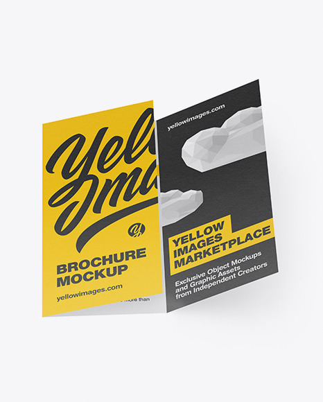 Download Textured Brochure Mockup In Stationery Mockups On Yellow Images Object Mockups Yellowimages Mockups