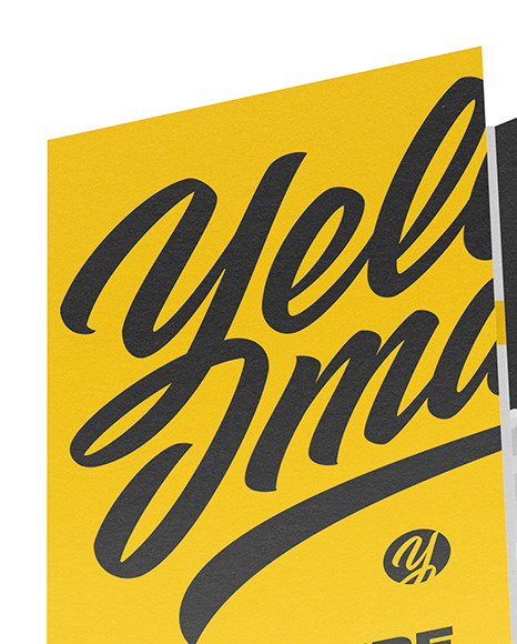 Textured Brochure Mockup PSD #2