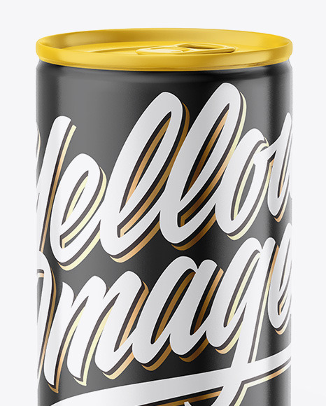 Glossy Drink Can Mockup PSD #1
