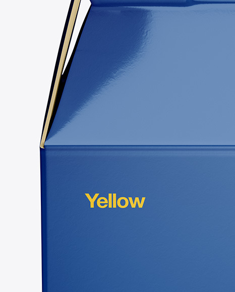 Download Glossy Paper Box Mockup In Box Mockups On Yellow Images Object Mockups