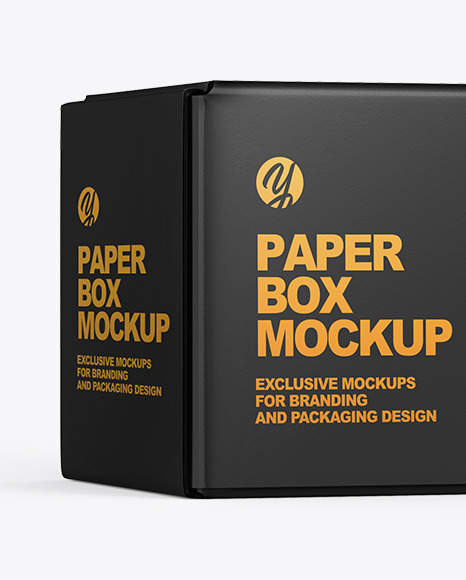 Paper Box Mockup PSD #3