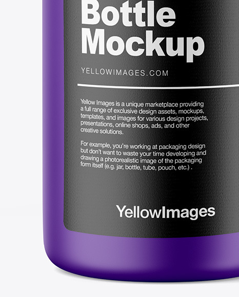 Matte Spray Bottle Mockup In Bottle Mockups On Yellow Images Object Mockups