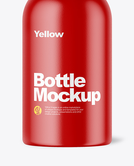 Matte Bottle Mockup PSD #1