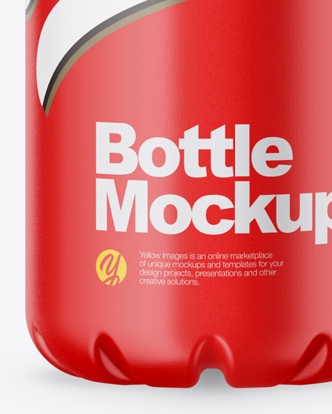 Matte Bottle Mockup PSD #1