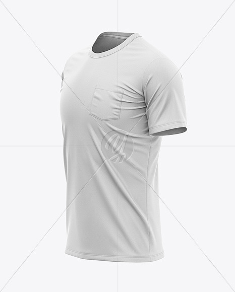 Download Men's Pocket T-Shirt - Side View in Apparel Mockups on ...