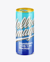 250ml Glossy Aluminium Drink Can Mockup
