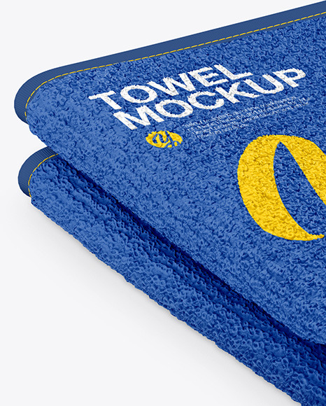 Towel Mockup In Object Mockups On Yellow Images Object Mockups