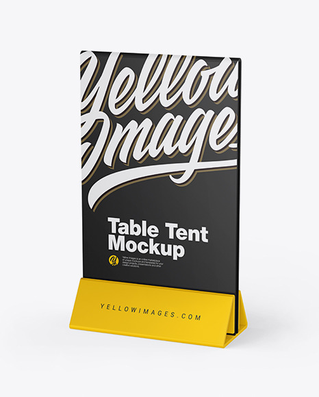 Plastic Table Tent Mockup