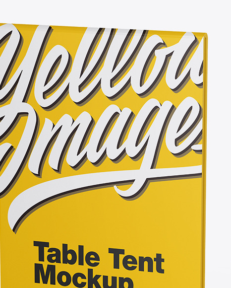 Plastic Table Tent Mockup