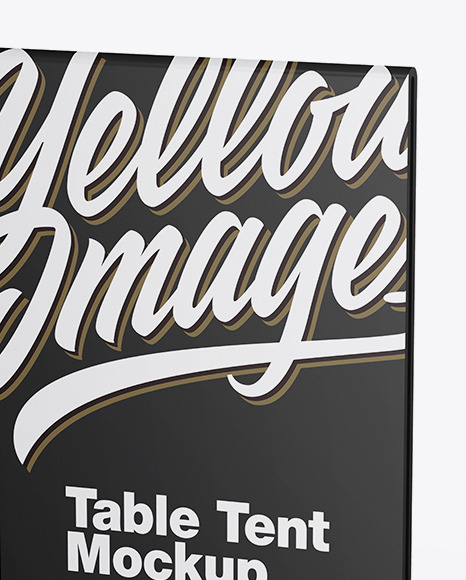 Plastic Table Tent Mockup