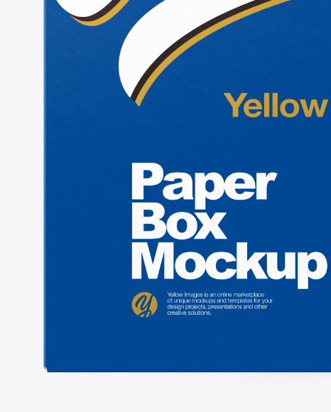 Download Paper Box Mockup In Box Mockups On Yellow Images Object Mockups