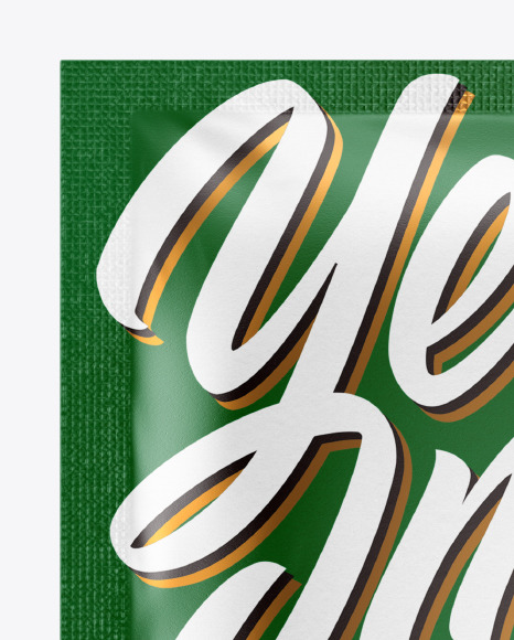 Paper Sachet Mockup PSD #1