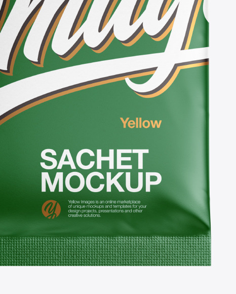 Paper Sachet Mockup PSD #6