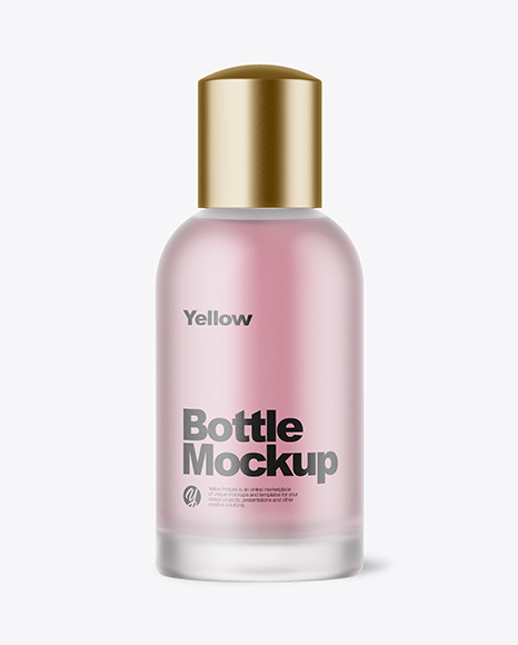 Download Frosted Bottle Mockup in Bottle Mockups on Yellow Images ...