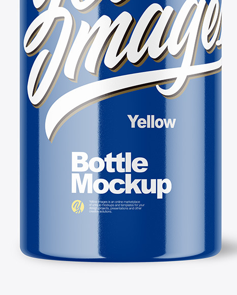 Glossy Bottle Mockup PSD #1