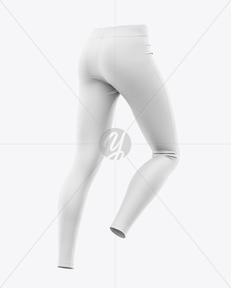 Download Women S Leggings Mockup Front Half Side View In Apparel Mockups On Yellow Images Object Mockups