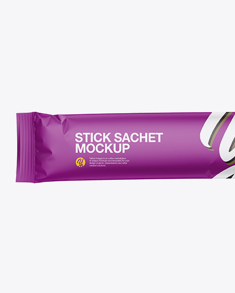 Matte Stick Sachet Mockup PSD #2