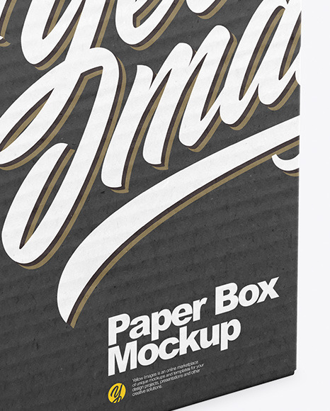 Opened Paper Box Mockup