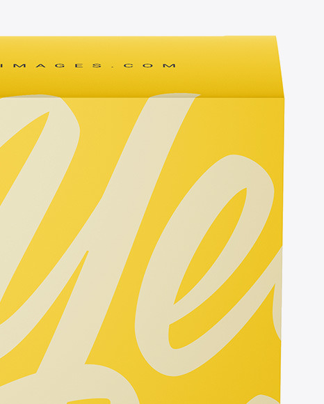 Matte Paper Box   Front View PSD #2