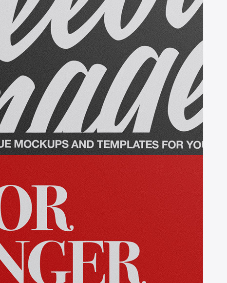 Paper Door Hanger Mockup PSD #1