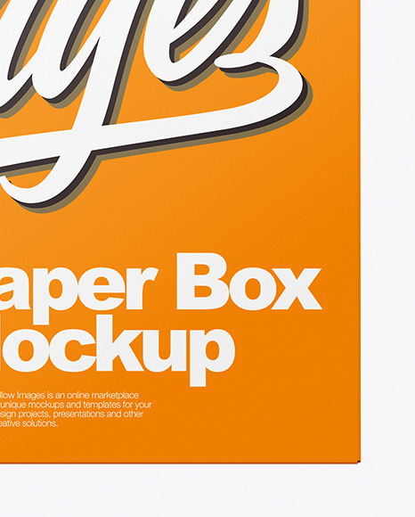 Opened Paper Box Mockup