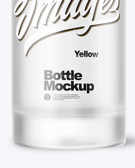 Frosted Bottle Mockup PSD #1
