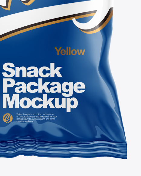 Glossy Snack Package Mockup