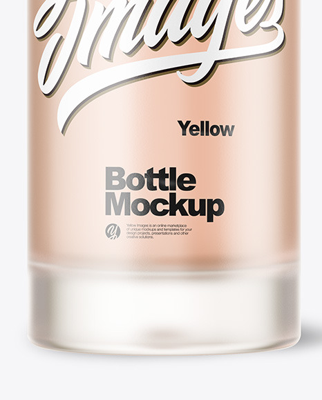 Frosted Bottle Mockup PSD #1