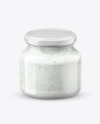 Glass Tartar Sauce Jar in Shrink Sleeve Mockup