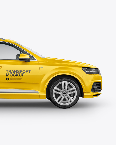 Download Crossover Suv Mockup Side View In Vehicle Mockups On Yellow Images Object Mockups Yellowimages Mockups