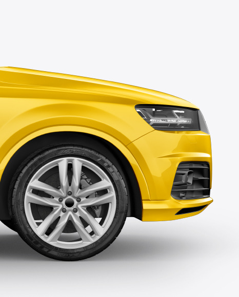 Download Crossover Suv Mockup Side View In Vehicle Mockups On Yellow Images Object Mockups PSD Mockup Templates