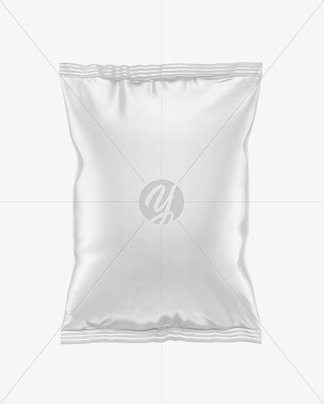 Download Paper Snack Package Mockup In Bag Sack Mockups On Yellow Images Object Mockups