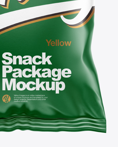 Paper Snack Package Mockup