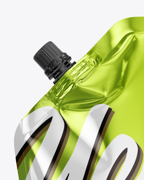 Metallic Doy Pack Mockup PSD #2