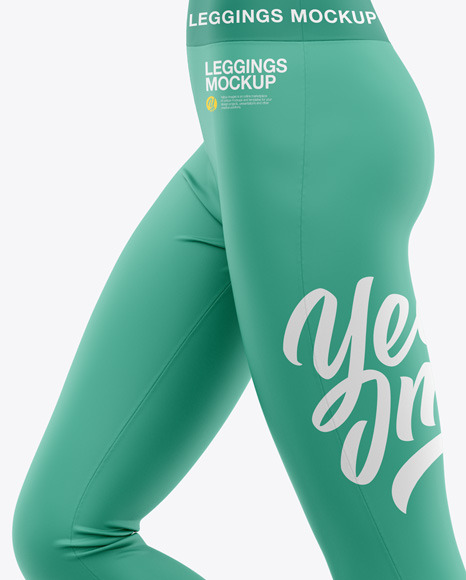 Download Women S Leggings Mockup Side View In Apparel Mockups On Yellow Images Object Mockups