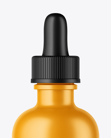 Matte Dropper Bottle Mockup