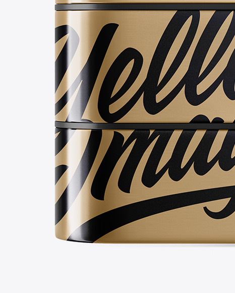 Download Metallic Lunch Box Mockup in Box Mockups on Yellow Images ...