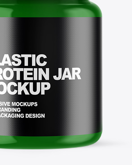 Download Glossy Plastic Protein Jar Mockup In Jar Mockups On Yellow Images Object Mockups Yellowimages Mockups