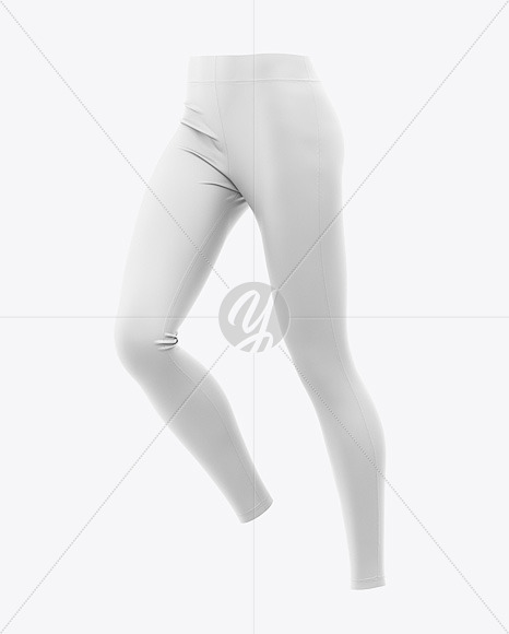 Download Women S Leggings Mockup Front Half Side View