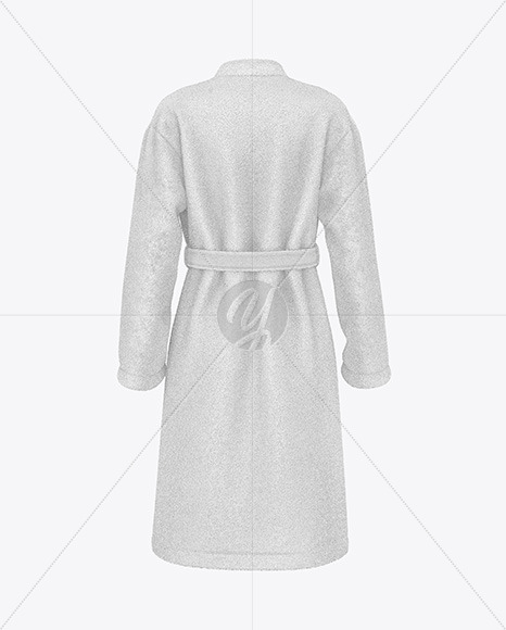 Women S Terry Robe Mockup Back View In Apparel Mockups On Yellow Images Object Mockups