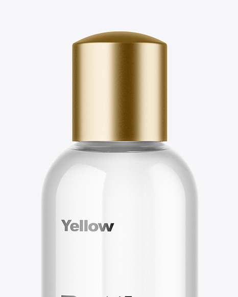 Clear Glass Bottle Mockup PSD #3