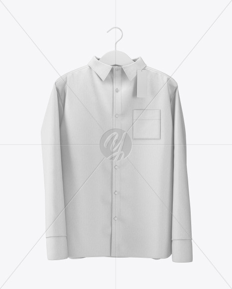 Men S Shirt On Hanger Mockup In Apparel Mockups On Yellow Images Object Mockups